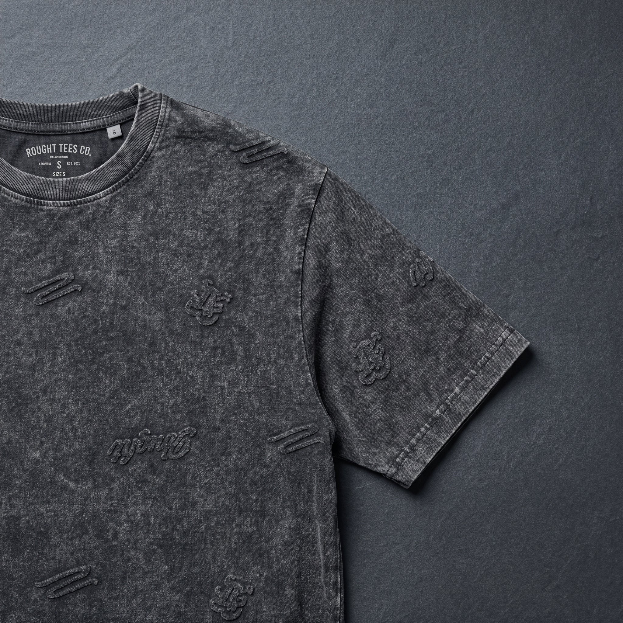 Textured Jacquard Tee (Charcoal)