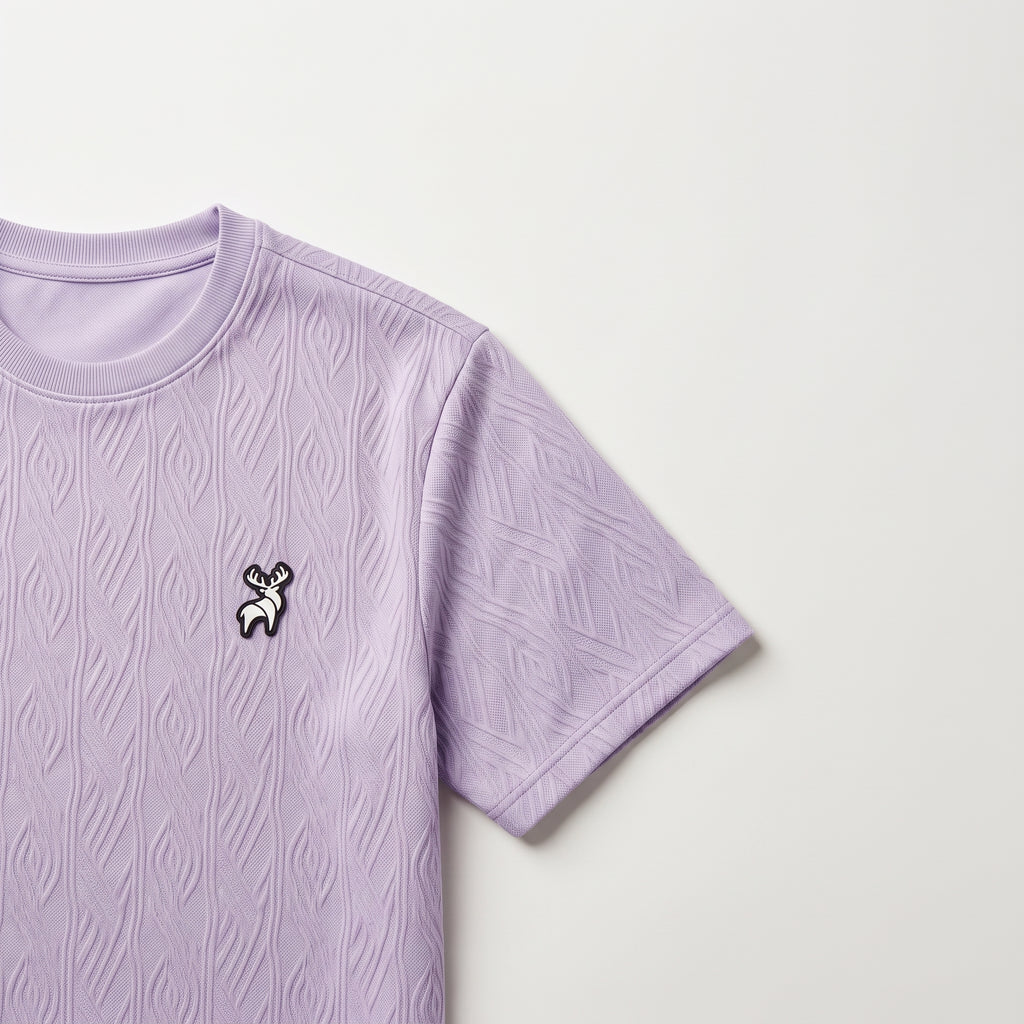 Textured Knit Tee (Lavender)