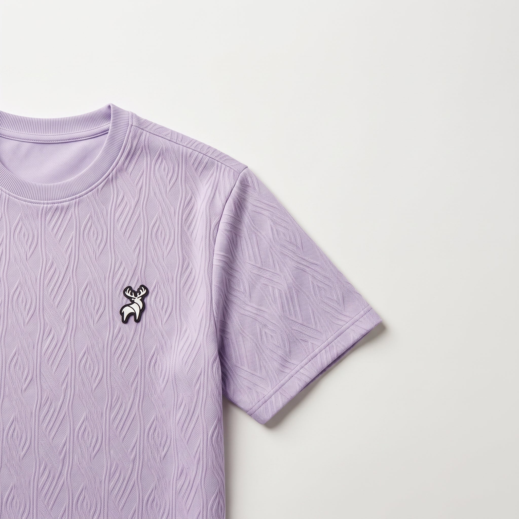 Textured Knit Tee (Lavender)